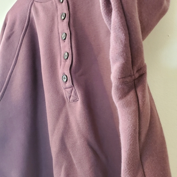 Madewell Make Weekends Longer Oversized Cropped Button Sweater Size Large - Picture 4 of 13